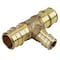 Apollo 3/4 in. x 3/4 in. x 1/2 in. Brass PEX-A Barb Reducing Tee Fitting EPXT343412 - alternate 3